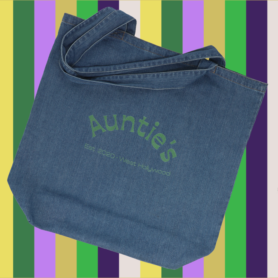 Auntie's - Denim Tote Bag